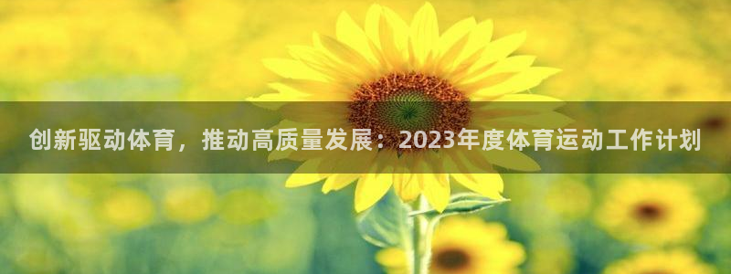 创新驱动体育，推动高质量发展：2023年度体育运动工作计划