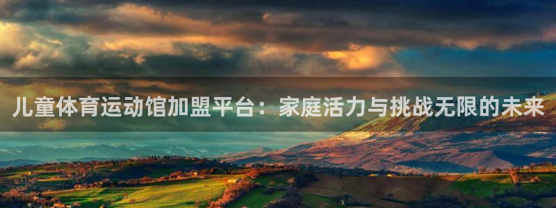 儿童体育运动馆加盟平台：家庭活力与挑战无限的未来