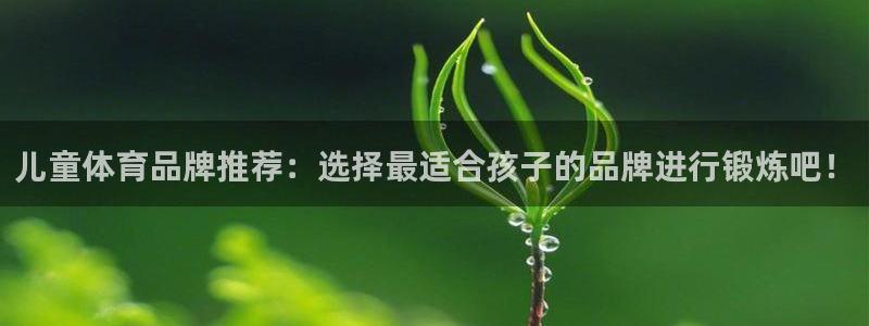 儿童体育品牌推荐：选择最适合孩子的品牌进行锻炼吧！